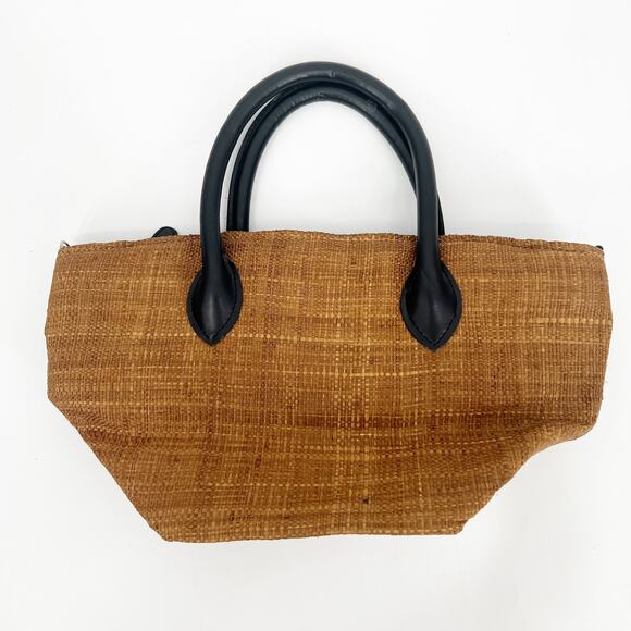 Vintage Rattan Woven Straw Mini Cottagecore Bag - Picture 2 of 5